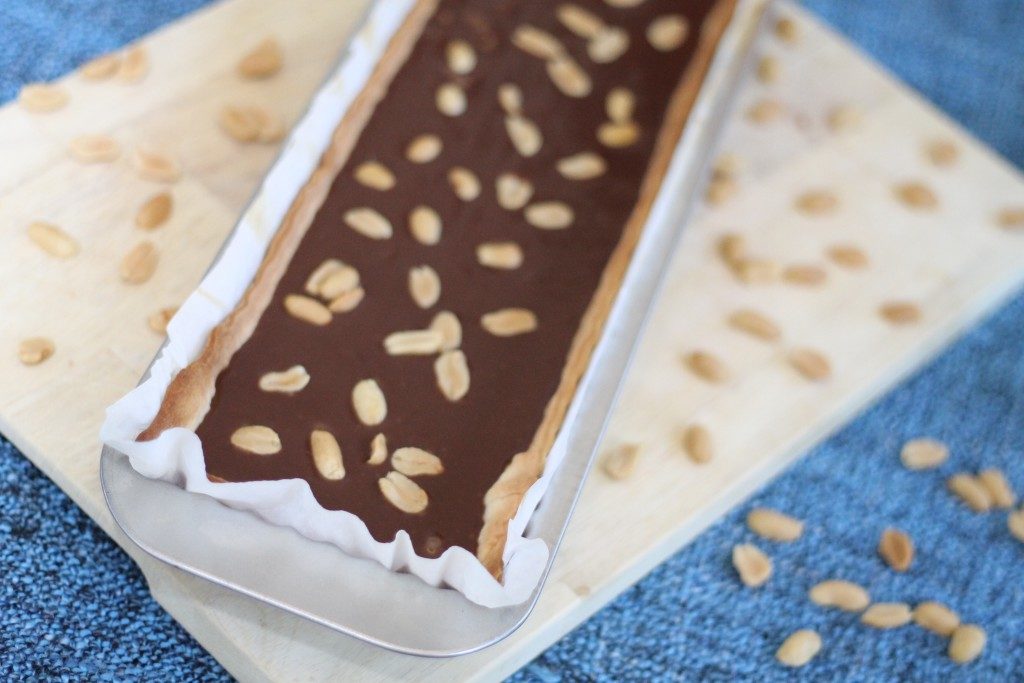 tarte au chocolat et au caramel