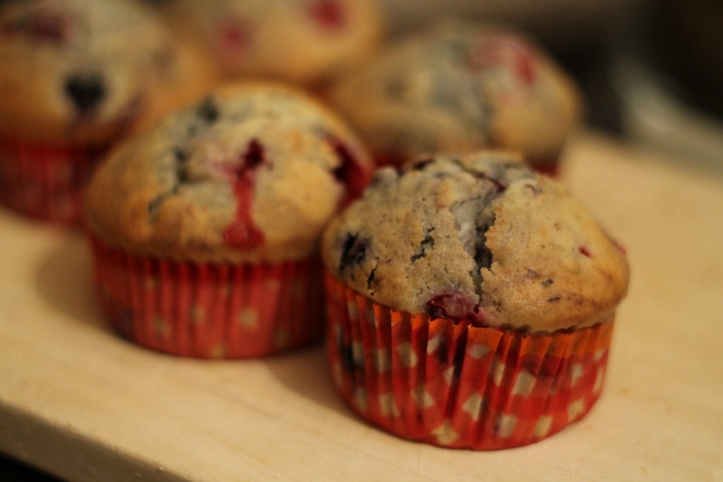 muffins aux fruits rouges