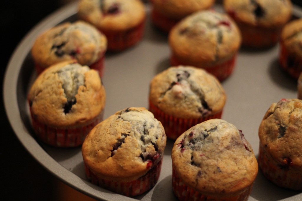 muffins aux fruits rouges